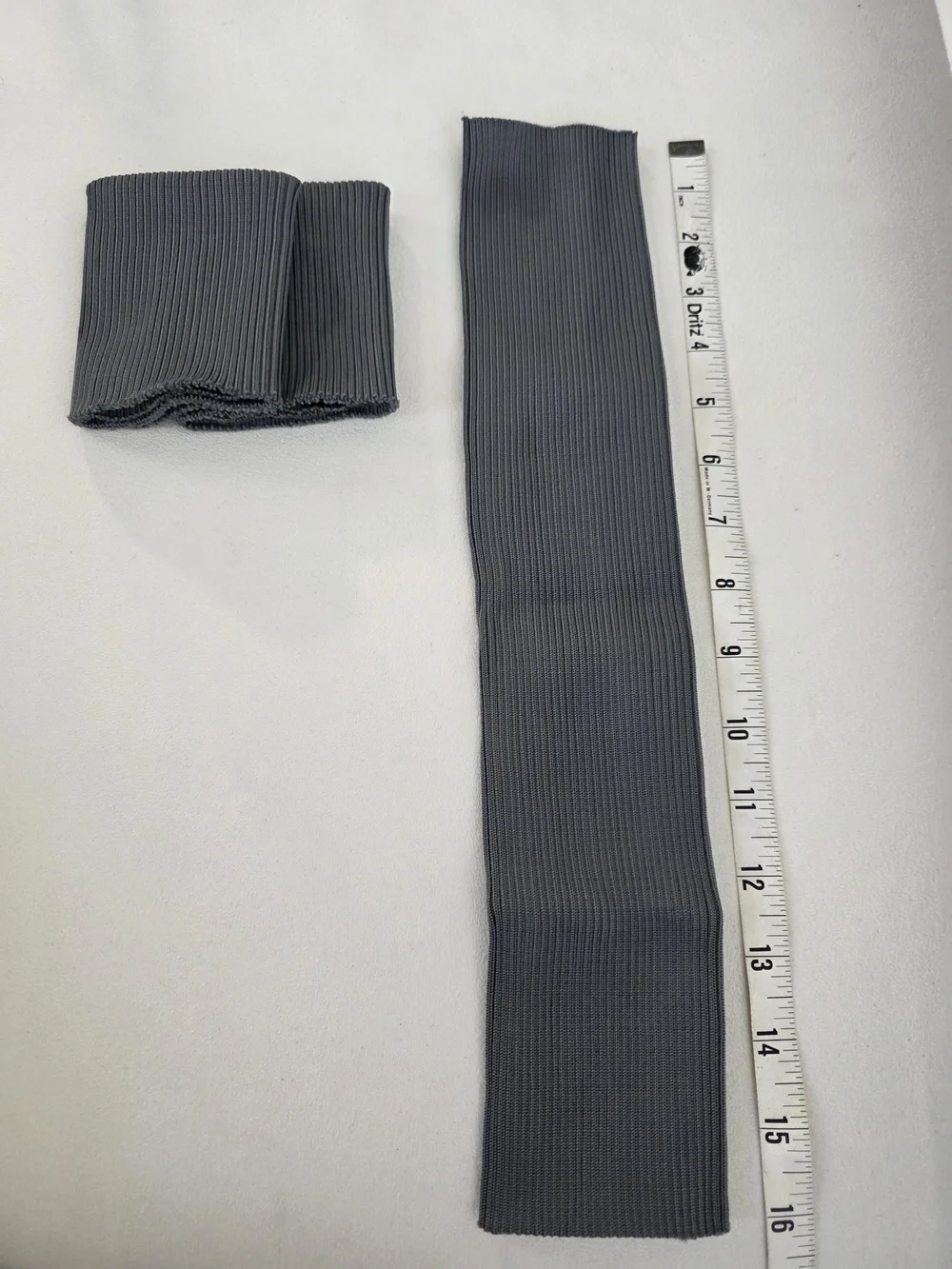 6 Ribbed Knit Cuff Trim Sets in Black, White And Grey Sewing Notions